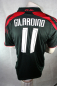 Preview: Adidas AC Milan jersey 11 Alberto Gilardino 2007/2008 away black Bwin men's XL
