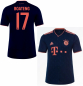 Preview: Adidas FC Bayern München Trikot 17 Jerome Boateng 2019/20 CL 3rd auswärts Telekom heim Marine navy Herren M