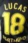 Preview: Kappa Borussia Dortmund Trikot 18 Lucas Barrios 2009/10 BVB Schwarz Away Evonik S