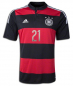 Preview: Adidas Deutschland Trikot 21 Marco Reus 2014 DFB auswärts rot/schwarz Herren M