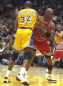Preview: Champion Los Angeles L.A. Lakers Trikot 32 Magic Johnson Heim Gelb Herren L oder XL