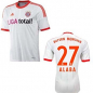 Preview: Adidas FC Bayern München Trikot 27 David Alaba 2012/13 away Weiß Herren M
