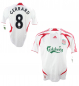 Preview: Adidas FC Liverpool camiseta 8 Steven Gerrard 200708 blanco senor M