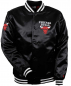 Preview: New Era Chicago Bulls College jacket shiny black bomber - tip off sateen - NBA men's S/M/L/XL/XXL