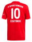 Preview: Adidas FC Bayern München Trikot 10 Philippe Coutinho 2019/20 Heim Telekom T-com heim rot Herren XXL/2XL