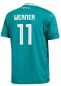 Preview: Adidas Germany jersey 11 Timo Werner World Cup 2018 Russia away green 4 stars kids 152 cm 11/12years