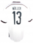 Preview: Adidas Deutschland Trikot 13 Thomas Müller WM 2014 DFB heim weiß 4 Sterne Kinder 152 cm