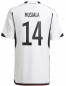 Preview: Adidas Alemania camiseta 14 Jamal Musiala Copa del Mundo 2022 blanco/negro nuevo senor M