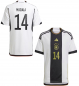 Preview: Adidas Alemania camiseta 14 Jamal Musiala Copa del Mundo 2022 blanco/negro nuevo senor M