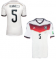 Preview: Adidas Deutschland Trikot 5 Mats Hummels WM 2014 DFB Weiß Heim Herren M