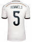 Preview: Adidas Deutschland Trikot 5 Mats Hummels WM 2014 DFB Weiß Heim Herren M