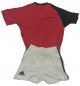Preview: Adidas Deutschland Trikot mit Hose WM 2006 heim rot weiß DFB Minikit Baby Kind 98 cm 3 Jahre