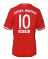 Preview: Adidas FC Bayern München Trikot 10 Arjen Robben 2013/14 T-home rot patch Buli Herren L