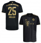 Preview: Adidas FC Bayern München Trikot 25 Thomas Müller 2021/22 Wiesen neu schwarz Herren M