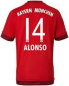 Preview: Adidas FC Bayern München Trikot 14 Xabi Alonso 2015/16 heim rot Herren XXL/2XL