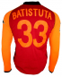 Preview: Kappa AS Rom Trikot 33 Gabriel Batistuta 2002/03 batigol CL Matchworn Langarm Rot Herren L