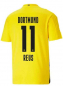 Preview: Puma Borussia Dortmund Trikot 11 Marco Reus 2020/21 BVB 1&1 1und1 Kinder S/M = 140 cm