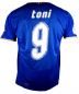 Preview: Puma Italien Trikot 9 Luca Toni Euro 2008 Blau Heim Kurzarm Herren M