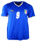 Preview: Puma Italien Trikot 9 Luca Toni Euro 2008 Blau Heim Kurzarm Herren M