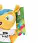 Preview: Fifa WM Weltmeisterschafts Maskottchen Fuleco Plüsch-tier 30 cm 2014 Brazil World Cup NEU!