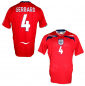 Preview: Umbro Inglaterra camiseta 4 Steven Gerrard 2008 - 2010 rojo senor XL