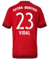 Preview: Adidas FC Bayern München Trikot 23 Arturo Vidal 2015/16 heim rot Herren S oder M