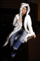 Preview: Neu Eleganter kuschelliger Damen Mantel Jacke Parka Weiss 36/38/40 XS/S/M