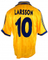 Preview: Adidas Schweden Trikot 10 Henrik Larsson WM 1998 Kurzarm Gelb Heim Herren XL