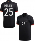 Preview: Adidas Deutschland Trikot 13 Thomas Müller Euro 2020 DFB Auswärts schwarz Herren M