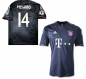 Preview: Adidas FC Bayern München Trikot 14 Claudio Pizarro 2012/13 auswärts schwarz Herren XL