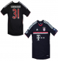Preview: Adidas FC Bayern München Trikot 31 Bastian Schweinsteiger 2011/12 schwarz T-Com Herren L