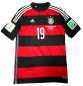 Preview: Adidas Alemania camiseta 19 Mario Götze copa del mundo 2014 rojo negro senor S-M 176cm