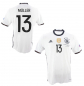 Preview: Adidas Deutschland Trikot 13 Thomas Müller Euro 2016 DFB Heim weiß Herren M oder L