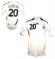 Preview: Adidas Alemania camiseta 20 Lukas Podolski Copa Mundial 2006 blanco senor S-M = 176 cm
