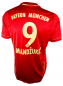Preview: Adidas FC Bayern München Trikot 9 Mario Mandzukic 2012/13 triple rot Herren M