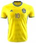 Preview: Adidas Suecia camiseta 10 Zlatan Ibrahimovic 2016 amarillo con patch señor XL