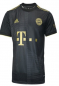 Preview: Adidas FC Bayern München Trikot 9 Robert Lewandowski 2021/22 schwarz gold Herren M