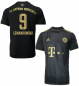 Preview: Adidas FC Bayern München Trikot 9 Robert Lewandowski 2021/22 schwarz gold Herren M
