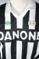 Preview: Kappa Juventus Turin Trikot 1992-94 Danone heim weiß schwarz langarm Herren L