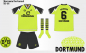 Preview: Nike Borussia Dortmund Trikot 1995/96 BVB Die Continentale Heim CL Herren S/M/L/XL oder XXL/2XL