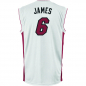 Preview: Adidas Miami Heat camiseta 6 Lebron James NBA nlanco senor XL