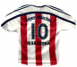 Preview: Adidas FC Bayern München Trikot 10 Diego Maradona 2000/01 CL Sieg Away Opel Weiß Rot Herren S, M, L oder XL