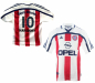 Preview: Adidas FC Bayern München Trikot 10 Diego Maradona 2000/01 CL Sieg Away Opel Weiß Rot Herren S, M, L oder XL