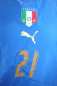 Preview: Puma Italien Trikot 21 Andrea Pirlo 2006 WM Weltmeister blau heim Herren S/L/XL