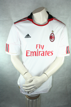 Adidas AC Mailand Trikot 33 Thiago Silva  2010/2011 Weiß Bwin Herren L