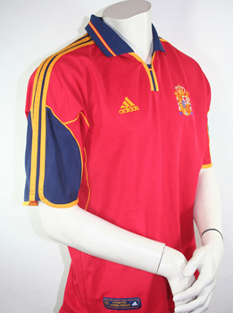 Preview: Adidas Spanien Trikot Euro EM 2000 rot heim Herren XL