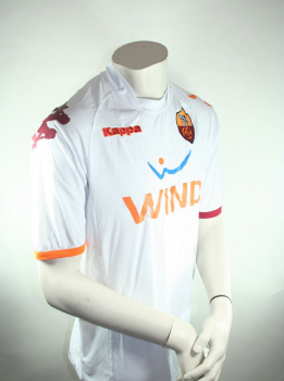 Kappa AS Rom Trikot 2008/09 Wind Weiß Auswärts Batisttuta Herren L