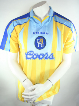 Umbro FC Chelsea Trikot 1996/98 Coors away auswärts Gelb Herren L