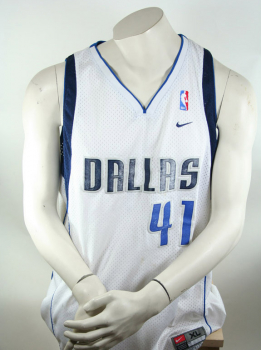 Nike Dallas Mavericks Trikot 41 Dirk Nowitzki NBA Mavs Weiß Herren XL