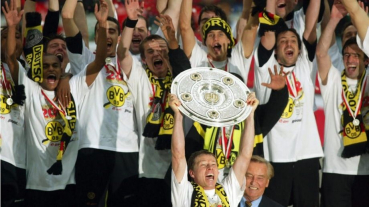 Goool.de Borussia Dortmund Trikot 2001/02 22 Amoroso 5 Kohler 18 Ricken BVB Meister Herren 2XL/XXL